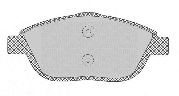 Jogo de 4 pastilhas de travão MAGNETI MARELLI ref. 363916060697