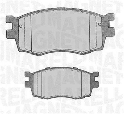 Jogo de 4 pastilhas de travão MAGNETI MARELLI ref. 363916060698