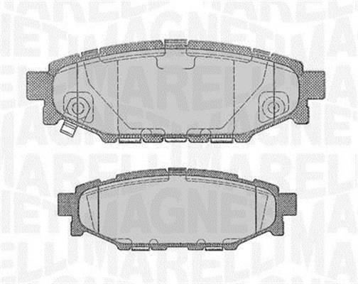 Jogo de 4 pastilhas de travão MAGNETI MARELLI ref. 363916060700