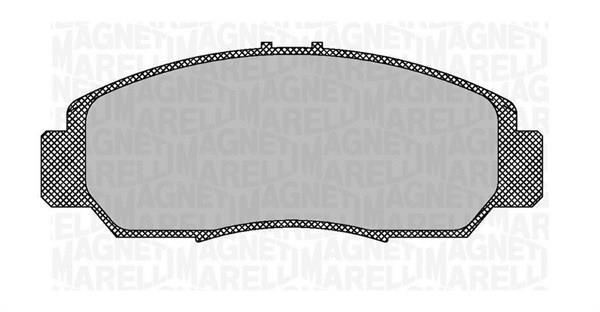 Jogo de 4 pastilhas de travão MAGNETI MARELLI ref. 363916060702