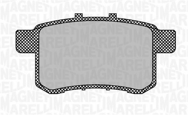 Jogo de 4 pastilhas de travão MAGNETI MARELLI ref. 363916060703