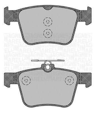Jogo de 4 pastilhas de travão MAGNETI MARELLI ref. 363916060713