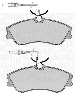 Jogo de 4 pastilhas de travão MAGNETI MARELLI ref. 363916060786