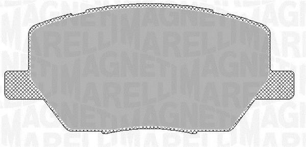 Jogo de 4 pastilhas de travão MAGNETI MARELLI ref. 363916060793