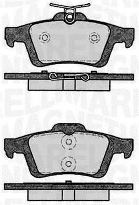 Jogo de 4 pastilhas de travão MAGNETI MARELLI ref. 363916060796