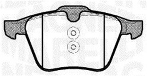 Jogo de 4 pastilhas de travão MAGNETI MARELLI ref. 363916060797