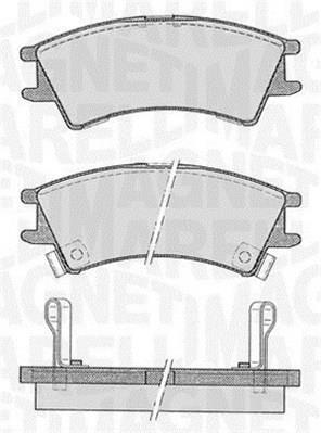 Jogo de 4 pastilhas de travão MAGNETI MARELLI ref. 363916060800