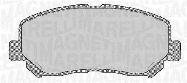 Jogo de 4 pastilhas de travão MAGNETI MARELLI ref. 363916060804