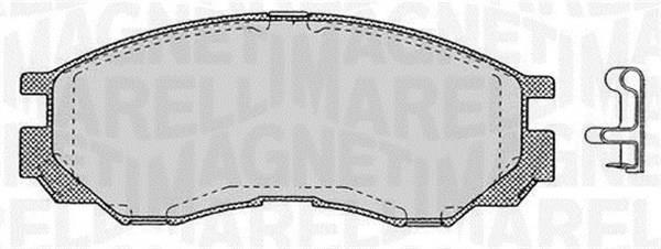 Jogo de 4 pastilhas de travão MAGNETI MARELLI ref. 363916060810