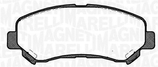 Jogo de 4 pastilhas de travão MAGNETI MARELLI ref. 363916060811