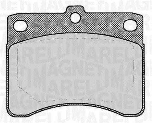 Jogo de 4 pastilhas de travão MAGNETI MARELLI ref. 363916060815