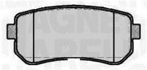 Jogo de 4 pastilhas de travão MAGNETI MARELLI ref. 363916060822