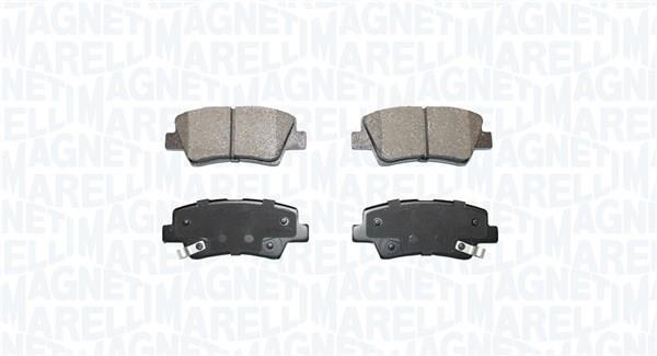 Jogo de 4 pastilhas de travão MAGNETI MARELLI ref. 363916060851