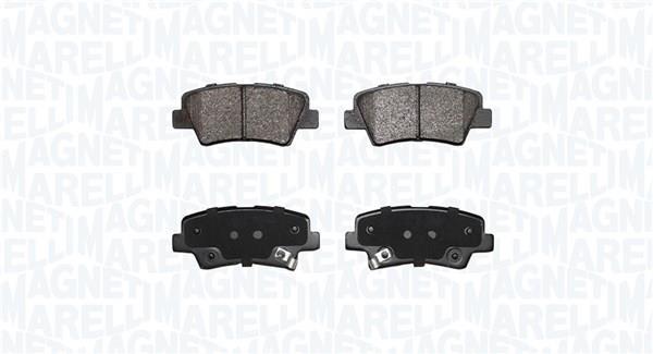 Jogo de 4 pastilhas de travão MAGNETI MARELLI ref. 363916060852