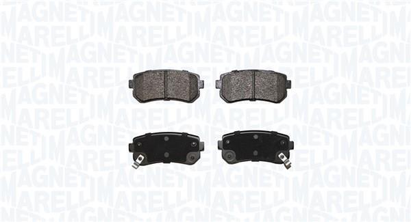Jogo de 4 pastilhas de travão MAGNETI MARELLI ref. 363916060872