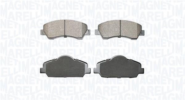 Jeu de 4 plaquettes de frein MAGNETI MARELLI ref. 363916060875