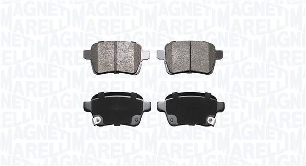 Jogo de 4 pastilhas de travão MAGNETI MARELLI ref. 363916060879