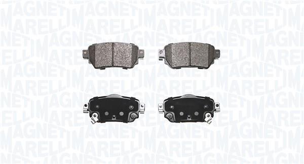Jogo de 4 pastilhas de travão MAGNETI MARELLI ref. 363916060889