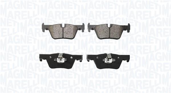 Jeu de 4 plaquettes de frein MAGNETI MARELLI ref. 363916060911