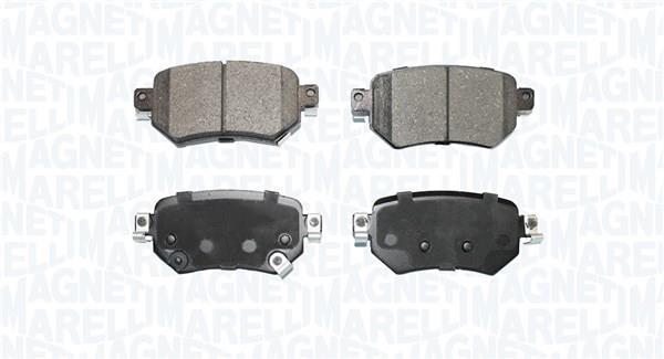 Jeu de 4 plaquettes de frein MAGNETI MARELLI ref. 363916060920