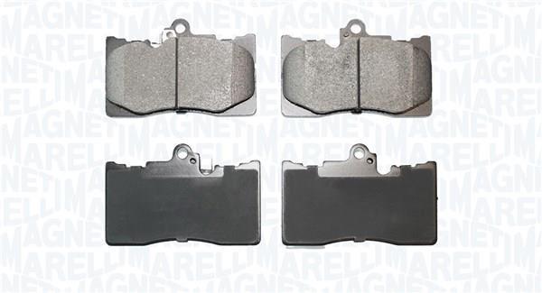 Jogo de 4 pastilhas de travão MAGNETI MARELLI ref. 363916060931