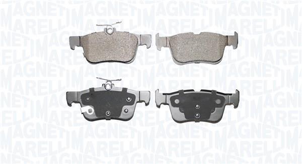 Jeu de 4 plaquettes de frein MAGNETI MARELLI 363916060935