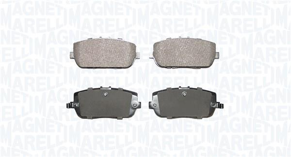 Jeu de 4 plaquettes de frein MAGNETI MARELLI ref. 363916060941