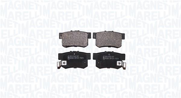 Jogo de 4 pastilhas de travão MAGNETI MARELLI ref. 363916061151