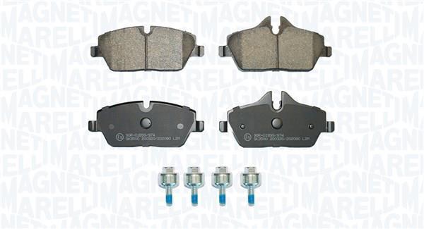 Jeu de 4 plaquettes de frein MAGNETI MARELLI ref. 363916061158