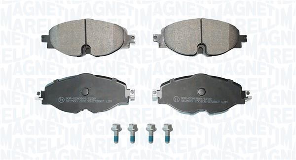 Jeu de 4 plaquettes de frein MAGNETI MARELLI ref. 363916061162