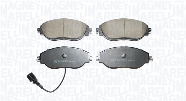 Jeu de 4 plaquettes de frein MAGNETI MARELLI ref. 363916061168