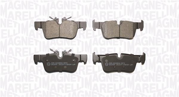 Jeu de 4 plaquettes de frein MAGNETI MARELLI ref. 363916061180