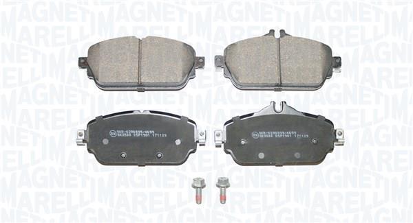 Jeu de 4 plaquettes de frein MAGNETI MARELLI ref. 363916061187