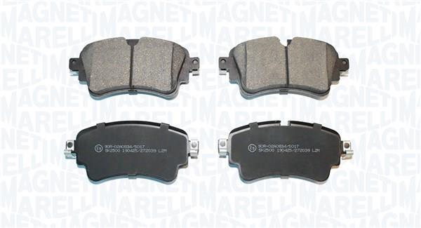 Jeu de 4 plaquettes de frein MAGNETI MARELLI ref. 363916061195