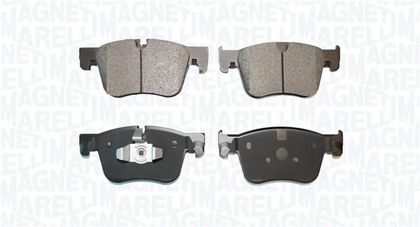 Jeu de 4 plaquettes de frein MAGNETI MARELLI ref. 363916061226