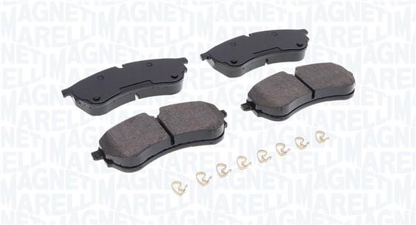 Jeu de 4 plaquettes de frein MAGNETI MARELLI ref. 363916061231