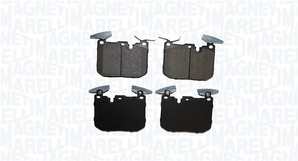 Jeu de 4 plaquettes de frein MAGNETI MARELLI ref. 363916061252