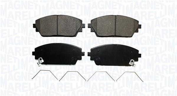 Jeu de 4 plaquettes de frein MAGNETI MARELLI ref. 363916061267