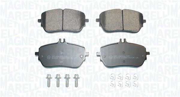 Jeu de 4 plaquettes de frein MAGNETI MARELLI ref. 363916061297