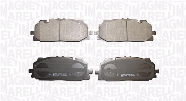 Jeu de 4 plaquettes de frein MAGNETI MARELLI ref. 363916061307