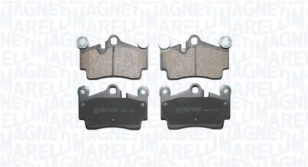 Jeu de 4 plaquettes de frein MAGNETI MARELLI ref. 363916061327