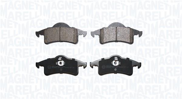Jeu de 4 plaquettes de frein MAGNETI MARELLI ref. 363916061330