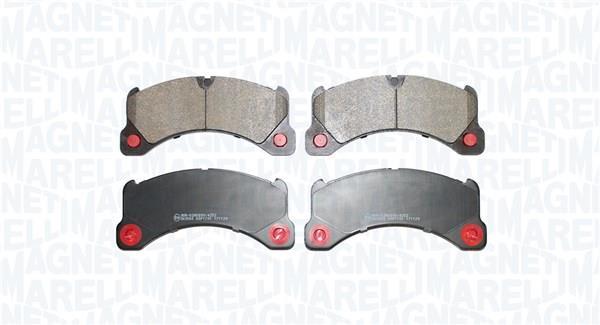 Jeu de 4 plaquettes de frein MAGNETI MARELLI 363916061334
