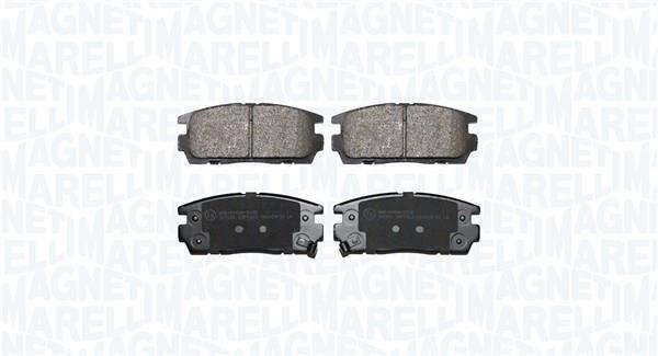 Jogo de 4 pastilhas de travão MAGNETI MARELLI ref. 363916061353