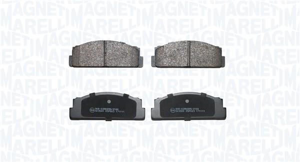 Jeu de 4 plaquettes de frein MAGNETI MARELLI ref. 363916061383