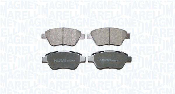 Jogo de 4 pastilhas de travão MAGNETI MARELLI ref. 363916061393