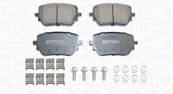 Jeu de 4 plaquettes de frein MAGNETI MARELLI 363916061394