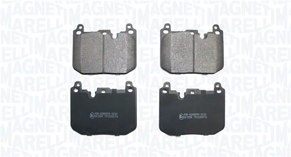 Jogo de 4 pastilhas de travão MAGNETI MARELLI ref. 363916061430