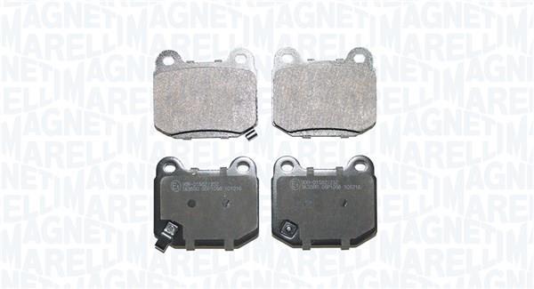 Jogo de 4 pastilhas de travão MAGNETI MARELLI ref. 363916061449