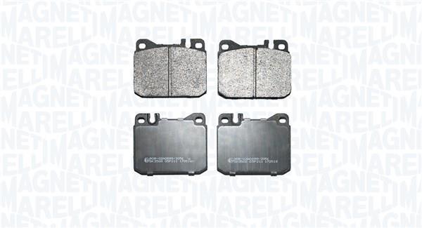 Jeu de 4 plaquettes de frein MAGNETI MARELLI ref. 363916061456
